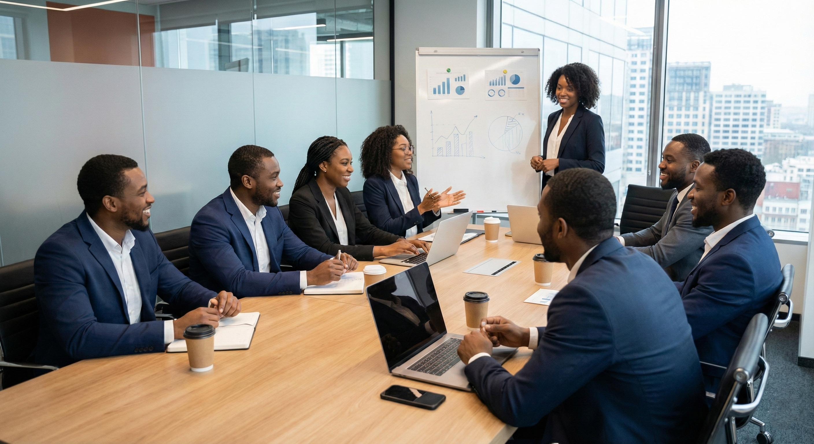 Équipe GMD Services en réunion